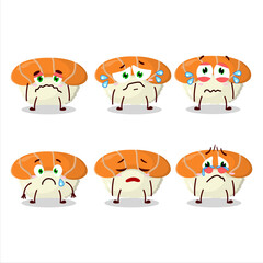 Poster - Nigiri sushi cartoon character with sad expression