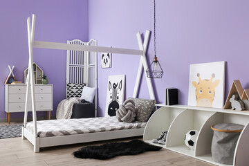 Sticker - Stylish interior of modern children's room