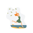 © studioworkstock - Happy rich wealthy woman throwing money in air