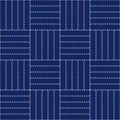Sashiko pattern. Vector seamless embroidery Japanese traditional art.
