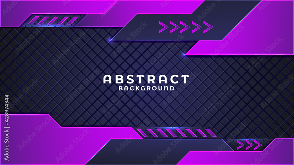 Purple Graphite Design Abstract modern shape and gradient metallic background with purple ...