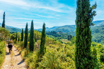 Sticker - Reiten in der Toscana