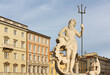 Statue of Neptune among the elegant historic buildings in Trieste, Italy
