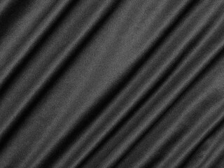 Poster - black fabric cloth texture, textile background