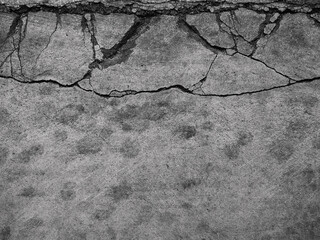 Poster - concrete crack floor texture background