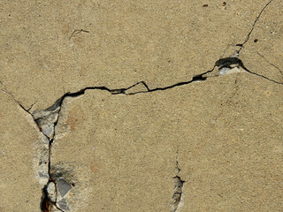 Poster - Cracked concrete texture closeup background