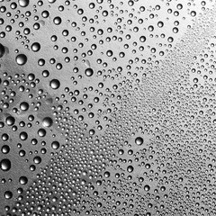 Poster - cold water drops on plastic texture