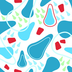 Poster - Pattern, endless pattern. Abstract vector background.