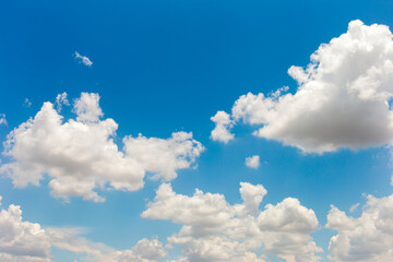 Poster - Blue sky background with clouds