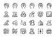 © JJ Chamon - Depression anxiety icon set Hand drawn doodle icons