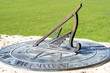 metal sundial at Mission Bay beach