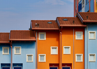 Wall Mural - Colorful Venetian houses of Caorle city