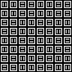 Aufkleber - simple black tile pattern. vector.