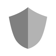 Poster - simple shaded shield icon. vector image.