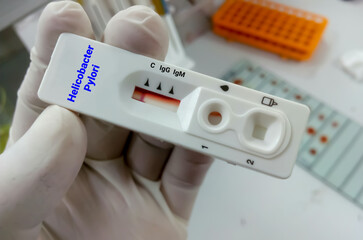 Poster - Rapid test cassette for Helicobacter Pylori (H. pylori) testing