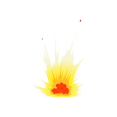 Sticker - Fallen Bomb Explosion Composition