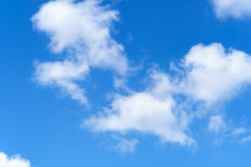 bright sky with beautiful clouds during a day as a background