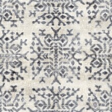 Seamless Grungy Tribal Ethnic Rug Motif Pattern. High Quality Illustration. Distressed Old Looking Native Style Design In Shades Of Gray And Cream. Old Artisan Textile Seamless Pattern.