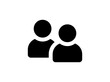 User group icon in black design