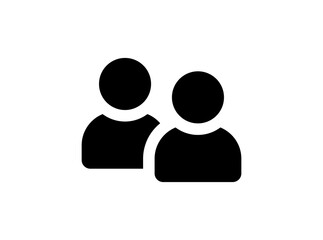 Aufkleber - User group icon in black design