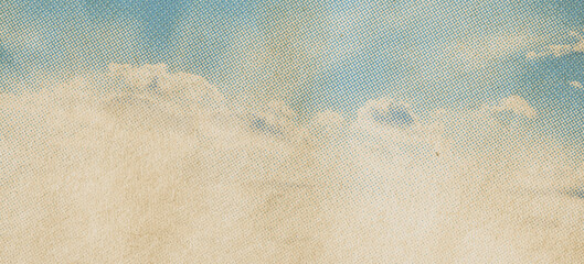 Wall Mural - retro sky pattern on old paper