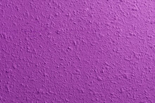 Fresh Concrete Wall In The Construction Site, Purple Wall With Cement Floor, Construction Background Renovation Process, Abstract