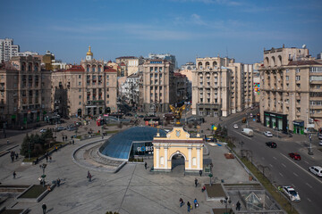 Wall Mural - Independence square in Kyiv