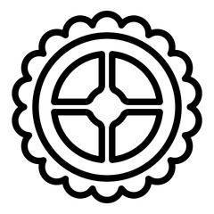 Poster - Car clutch icon. Outline Car clutch vector icon for web design isolated on white background