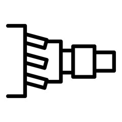 Poster - Clutch system icon. Outline Clutch system vector icon for web design isolated on white background