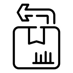 Poster - Exchange goods icon. Outline Exchange goods vector icon for web design isolated on white background