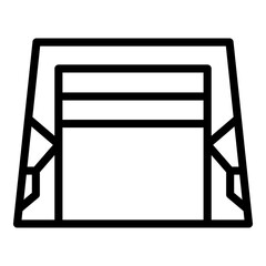 Poster - Smart garage system icon. Outline Smart garage system vector icon for web design isolated on white background