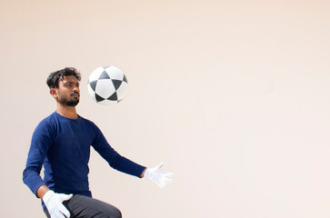 Wall Mural -  Indian Footballer Playing  a football