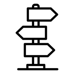 Poster - Safari direction icon. Outline Safari direction vector icon for web design isolated on white background