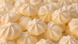 © OlgaFet - yellow meringues background. pattern. flatly