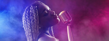 Black African Woman Singing - Glamor Show