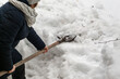 © Semiglass - clearing snow after heavy snowfall