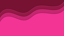 Beautiful Pink Background In The Form Of Smooth Waves.