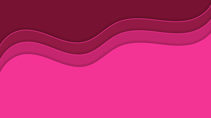 Wall Mural - Beautiful pink background in the form of smooth waves.