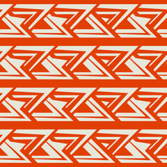 Aufkleber - Orange vector triangle shape. Seamless background.