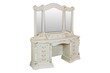 white table dresser with mirror