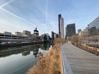 Wall Mural - Downtown Chicago Riverview 