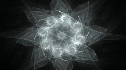 Poster - Abstract design of white powder cloud against dark background