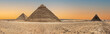 Great Pyramids of Giza, UNESCO World Heritage site, Egypt..