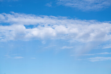 Wall Mural - White clouds against the blue sky.