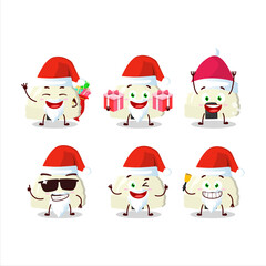 Canvas Print - Santa Claus emoticons with onigiri cartoon character