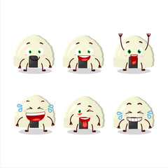 Poster - Cartoon character of onigiri with smile expression