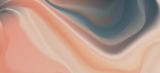 Poster - Abstract liquid background design, grey and orange paint color flow, artistic fluid watercolor background for website, brochure, banner, poster.