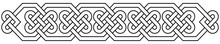Celtic Knot Band. Linear Border Made With Celtic Knots For Use In Designs For St. Patrick's Day.