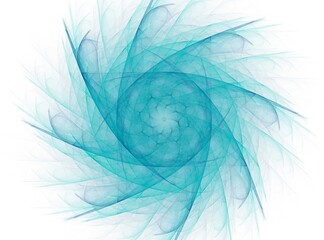Poster - An abstract computer generated modern fractal design on dark background. Abstract fractal color texture. Abstract fractal element pattern for your design. Soft color triangle spiral with dynamic shape