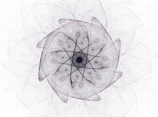 Poster - Computer-generated 3D fractal. Close-up texture spheres in color. Elegant abstract fractal background. Fractal illustration of balls in color on an abstract colored background